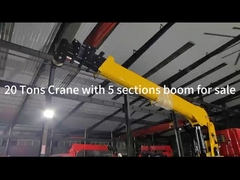 Hydraulic Pump Truck Mounted Crane With 20 Ton Capacity And Electric Hoist